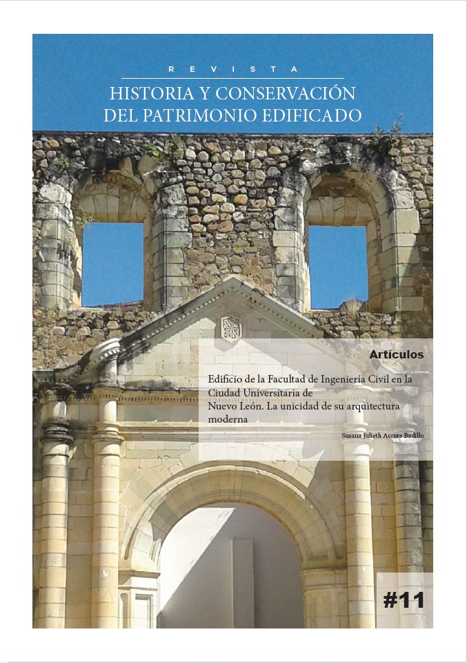 					Ver 2024: Revista Historia y Conservación del Patrimonio Edificado, No. 11; Modernidad arquitectónica en el género educativo (Enero-Junio)
				